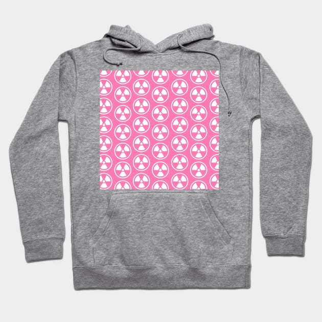 Radioactive Wall Pink Pattern Hoodie by XOOXOO